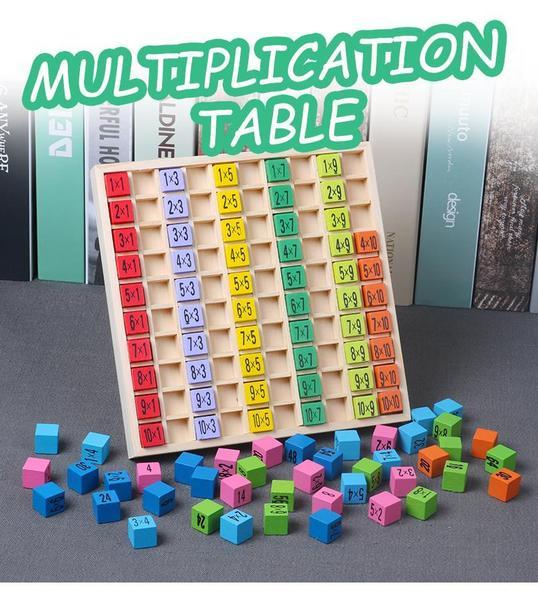 En bois Montessori Multiplication Table