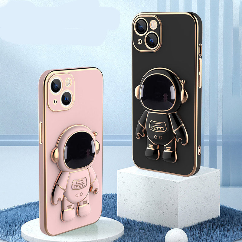 3D Astronaute Téléphone Cas Anti-Goutte Galvanoplastie Support