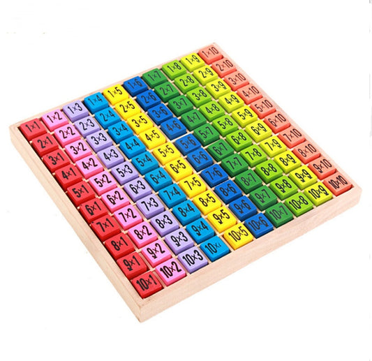 En bois Montessori Multiplication Table