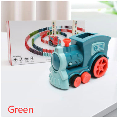Domino Train Jouets Bébé Jouets Voiture Puzzle Automatique Libération Licence Électrique Blocs de Construction Train Jouet