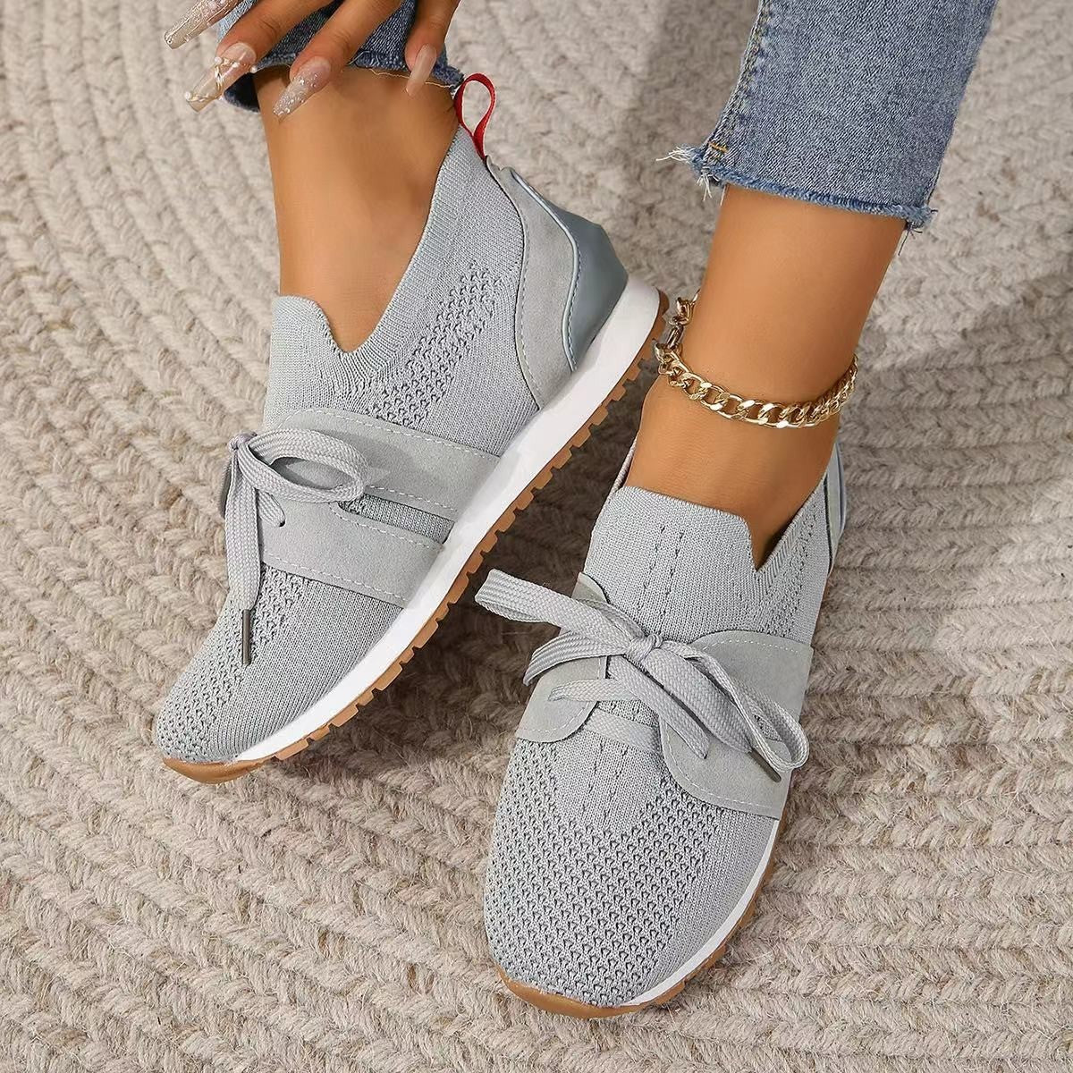 Chaussures plates à lacets,