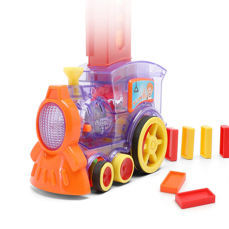 Domino Train Jouets Bébé Jouets Voiture Puzzle Automatique Libération Licence Électrique Blocs de Construction Train Jouet