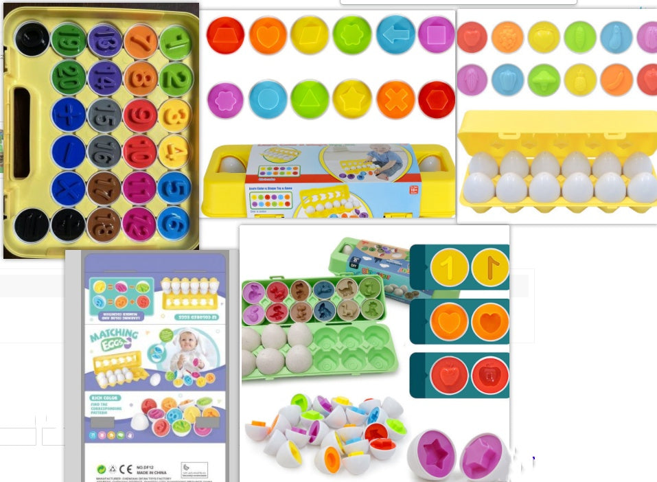 Baby Learning earning ducational earning oy mart mart Egg ames oy ames ames Shape atatching ororters ooys ontontessori Eggs Toys Fou ids ids C