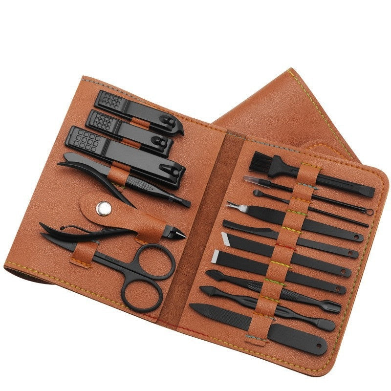 Acier inoxydable Couleur 16-pièce Nail Clipper Ensemble