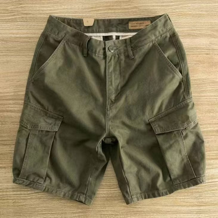 Vêtements de travail décontractés pour hommes, pantalon de cinquième droite assorti avec tout pour été