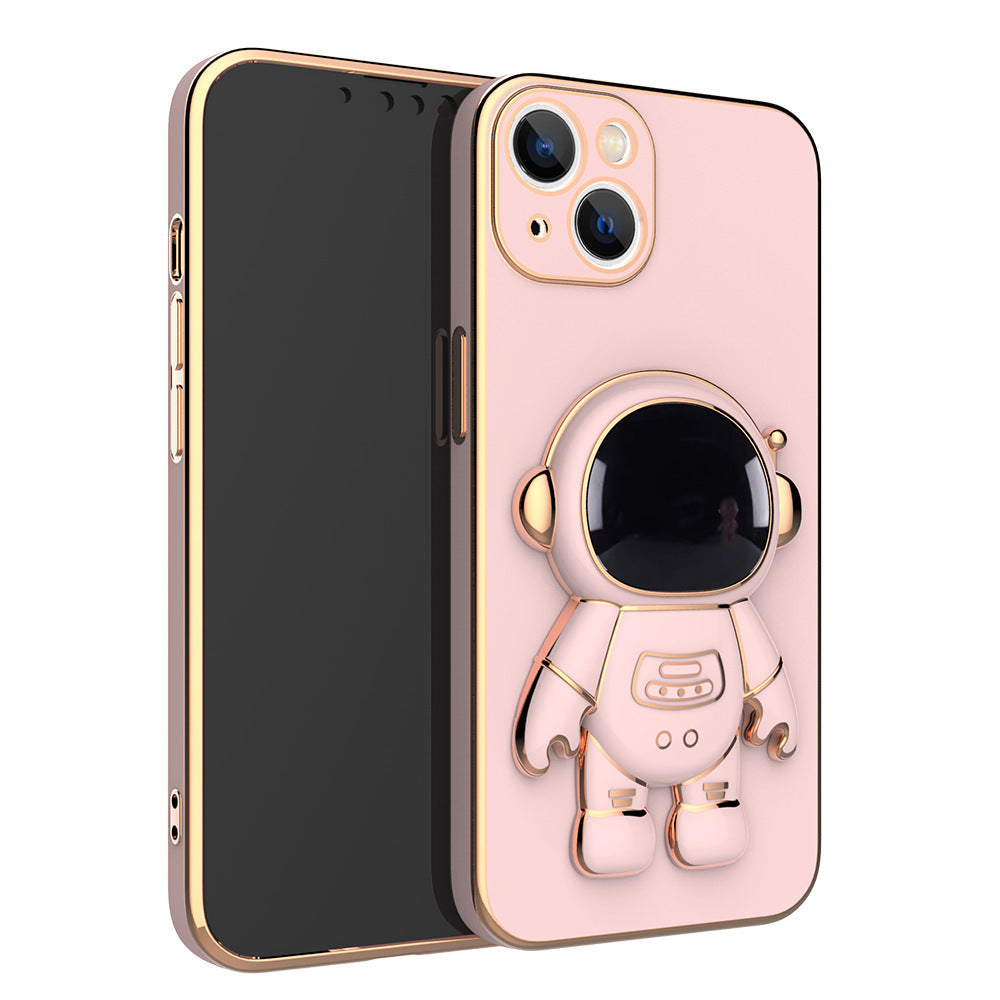 3D Astronaute Téléphone Cas Anti-Goutte Galvanoplastie Support