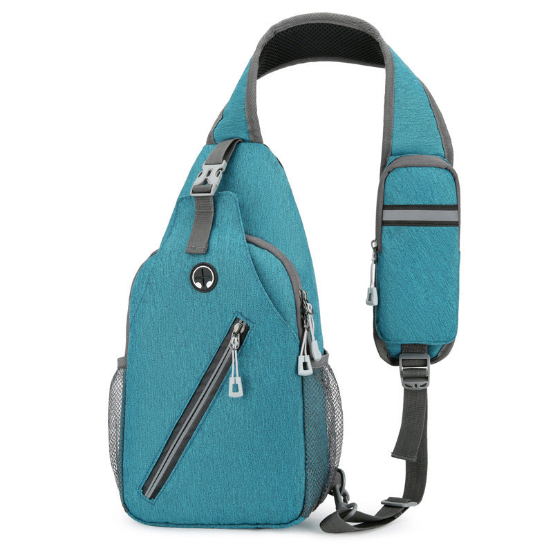 Sac de poitrine simple sac à dos multifonctionnel pour hommes, sac messager de sport décontracté