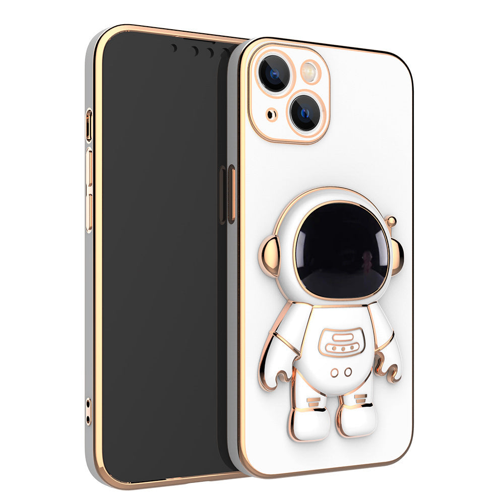 3D Astronaute Téléphone Cas Anti-Goutte Galvanoplastie Support