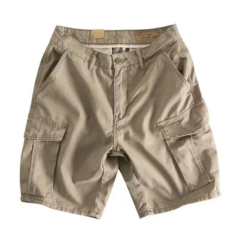 Vêtements de travail décontractés pour hommes, pantalon de cinquième droite assorti avec tout pour été