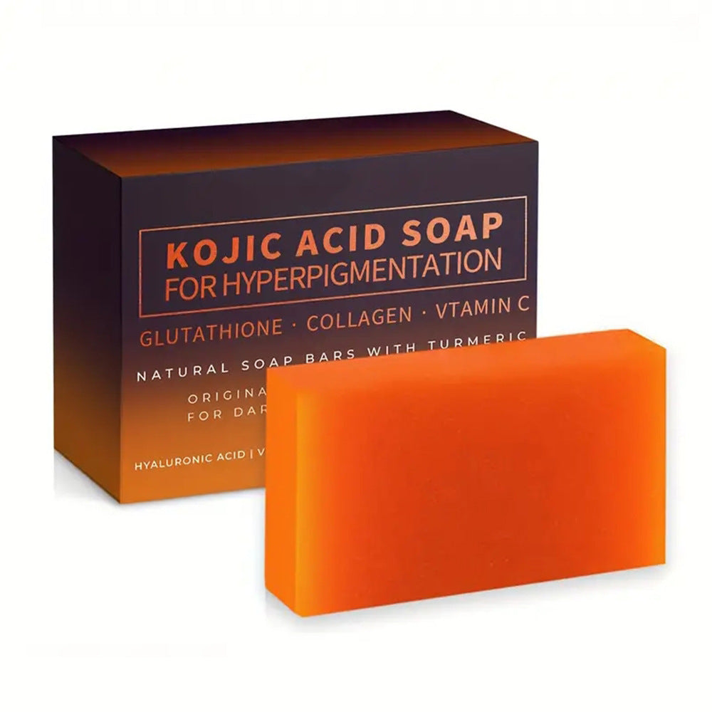 Éclaircissant couleur de peau fait main curcuma savon acide kojic