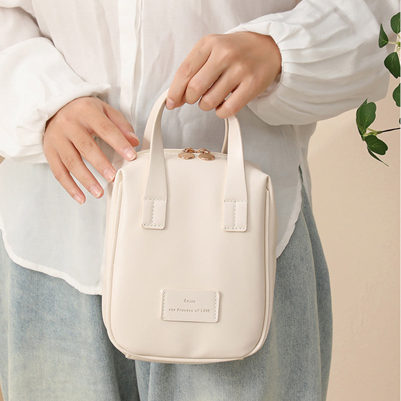 Sac à main en forme de coquille, sac cosmétique à poignée | sac à main de voyage | sac de rangement portable de grande capacité