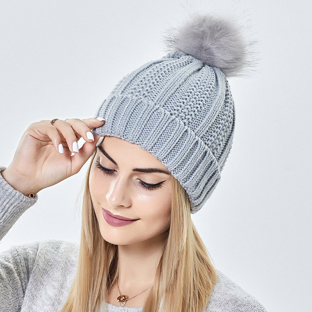 Tricoté Chapeau Lâche Et Chaud Croix-frontière De Laine Chapeau Dames