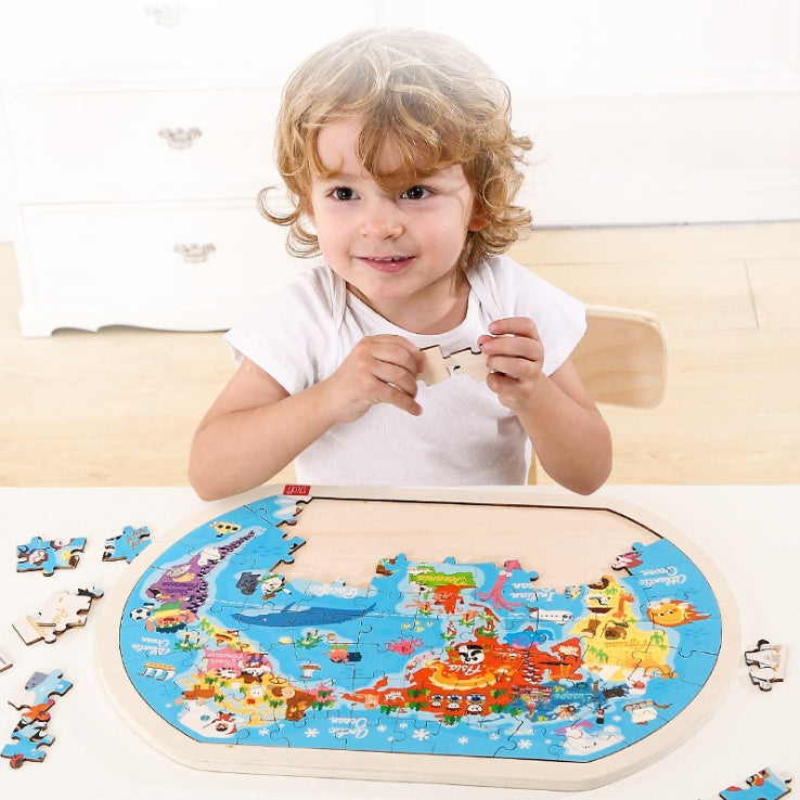 Puzzle en bois, Les Enfants de Jouets Cadeau Bébé Jouets Éducatifs