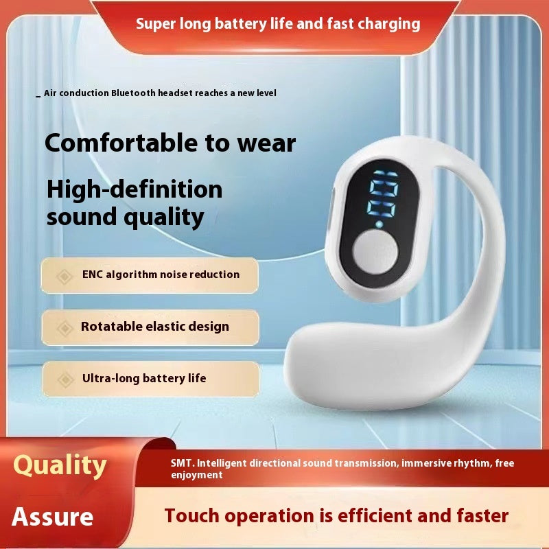 Affichage numérique intelligent non intra-auriculaire, casque d'écoute sans fil professionnel
