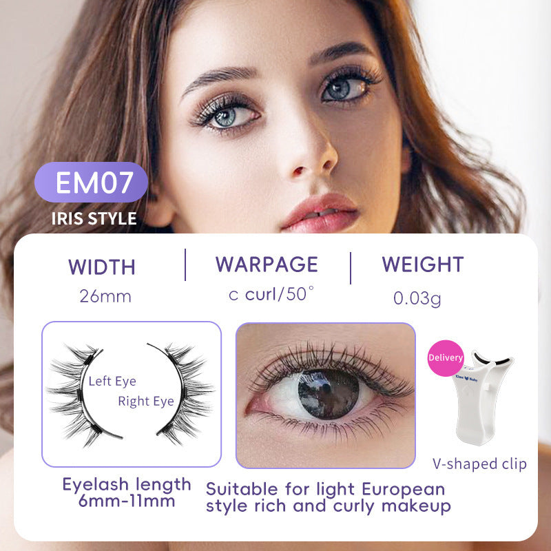 Cils naturels Magnétique Aspiration Faux Cils Quotidien Une Paire Vison Cheveux Super Doux Naturel Simulation Facile à Porter