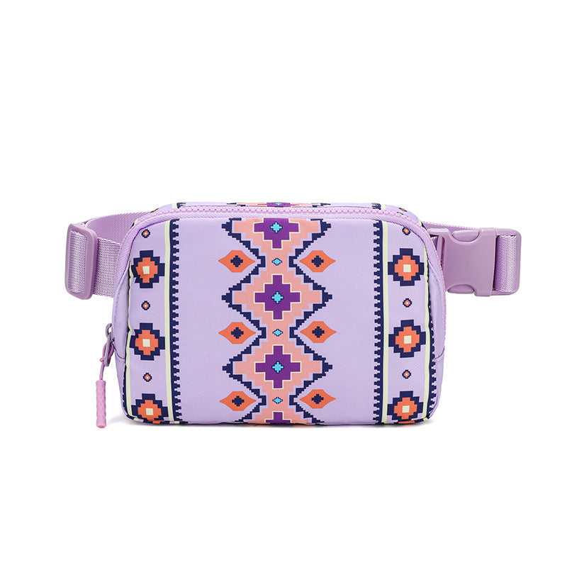 Nouveau bohème imprimé sac à bandoulière réglable sac à bandoulière mode décontracté extérieur course à bandoulière pour femmes
