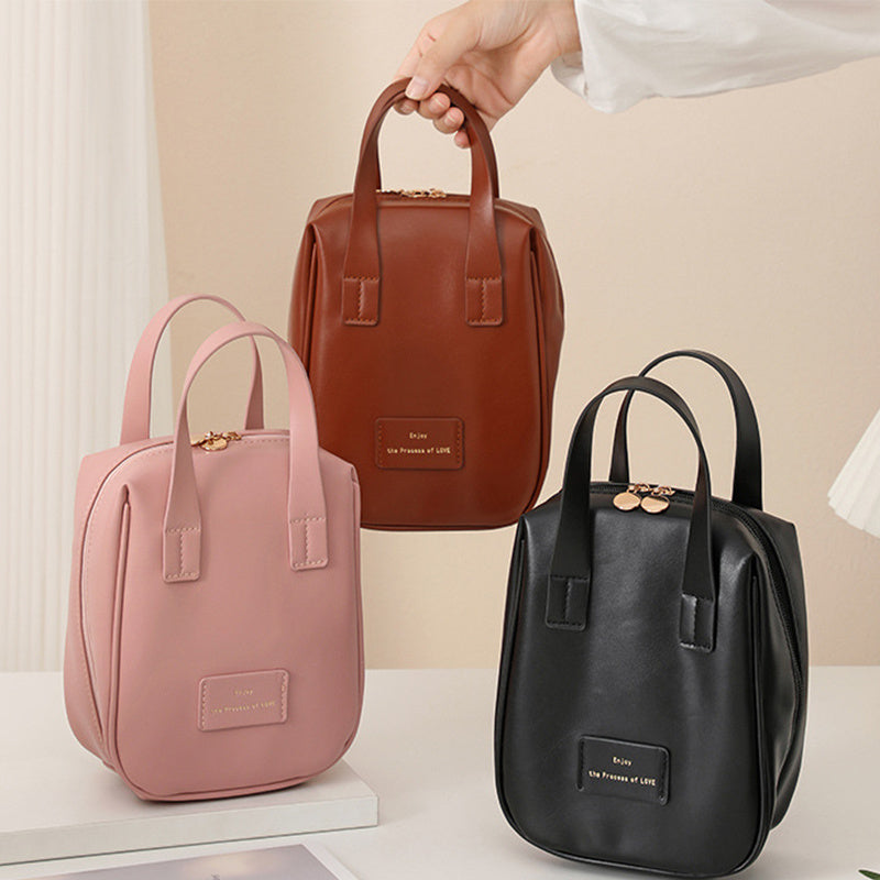 Sac à main en forme de coquille, sac cosmétique à poignée | sac à main de voyage | sac de rangement portable de grande capacité