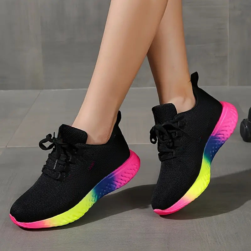 Chaussures en maille à lacets,