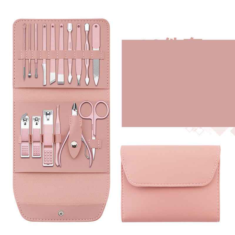 Acier inoxydable Couleur 16-pièce Nail Clipper Ensemble