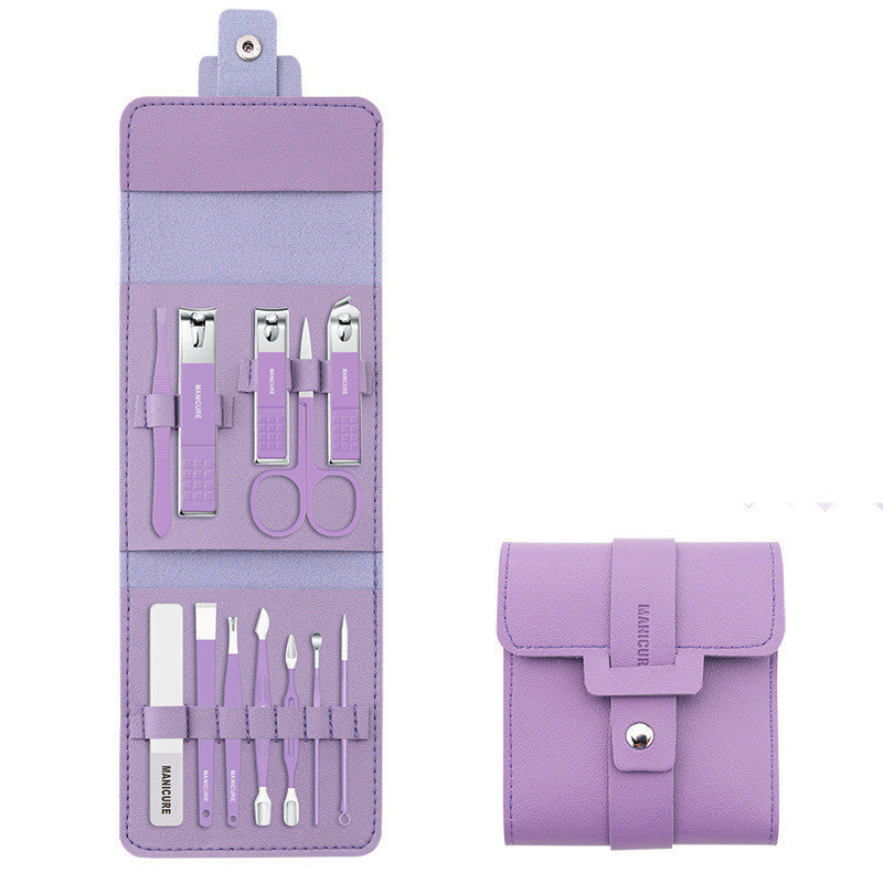 Acier inoxydable Couleur 16-pièce Nail Clipper Ensemble