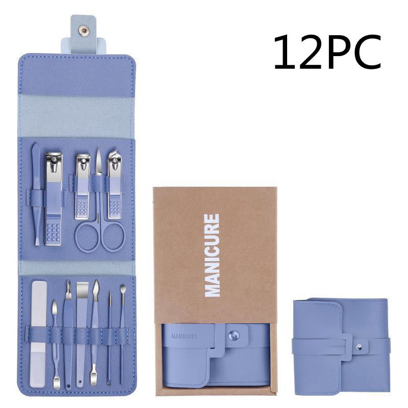 Acier inoxydable Couleur 16-pièce Nail Clipper Ensemble