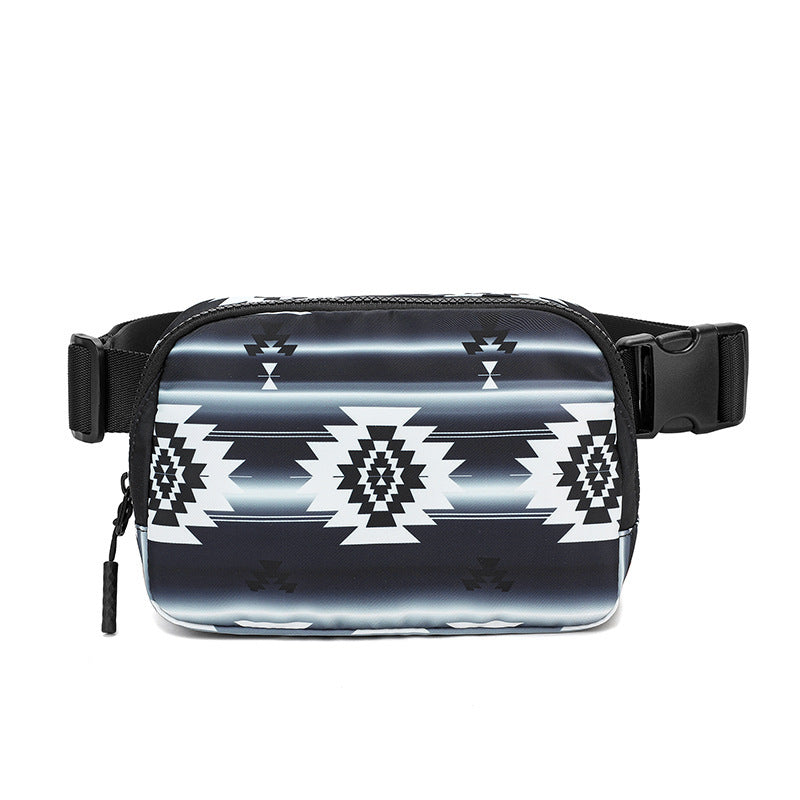 Nouveau bohème imprimé sac à bandoulière réglable sac à bandoulière mode décontracté extérieur course à bandoulière pour femmes