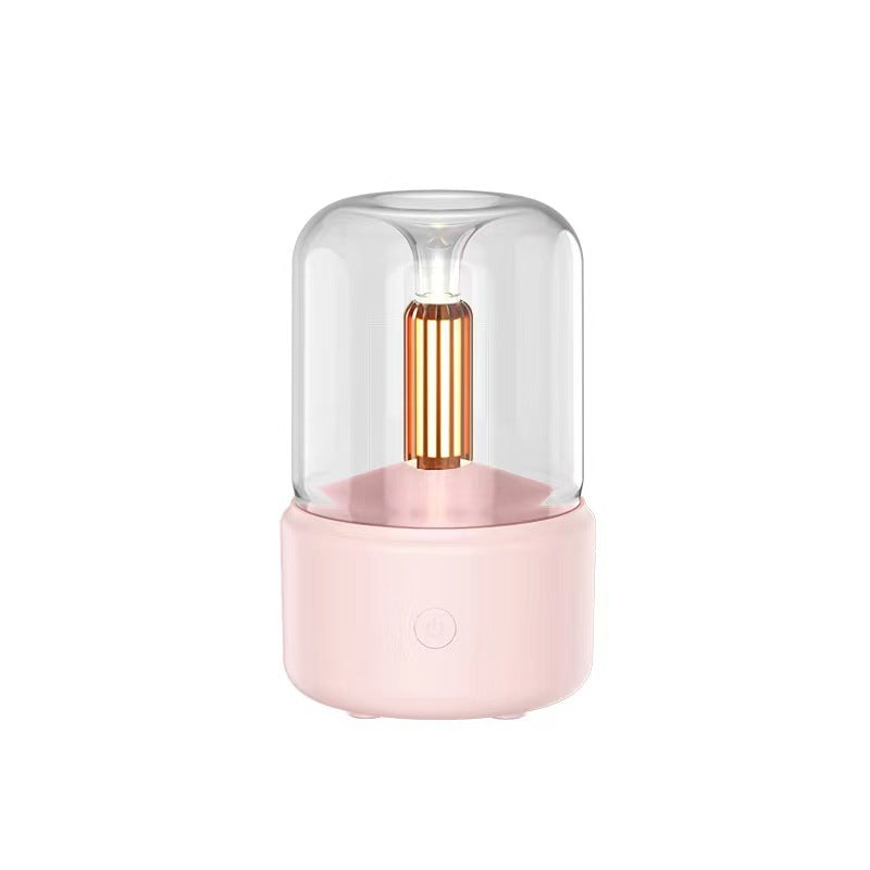Atmosphère Lumière Humidificateur Aux Chandelles Arôme Diffuseur Portable 120ml Électrique USB Air Humidificateur Cool Mist Maker Fogger 8-12 heures Avec LED Night Light