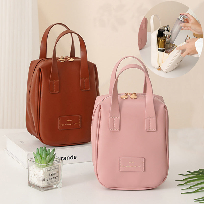 Sac à main en forme de coquille, sac cosmétique à poignée | sac à main de voyage | sac de rangement portable de grande capacité