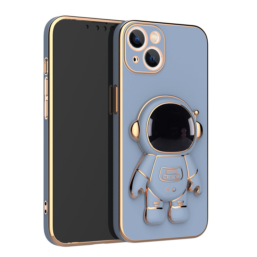 3D Astronaute Téléphone Cas Anti-Goutte Galvanoplastie Support