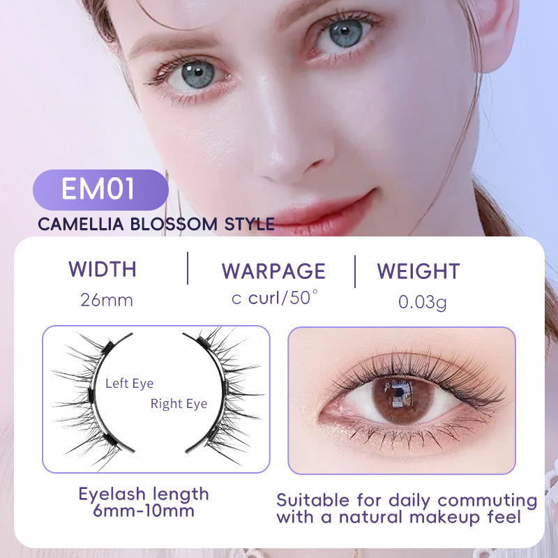 Cils naturels Magnétique Aspiration Faux Cils Quotidien Une Paire Vison Cheveux Super Doux Naturel Simulation Facile à Porter