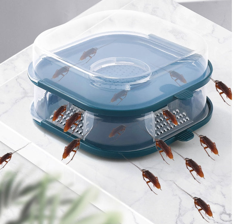 Réutilisable Bugs Piège Boîte Cafard Piège Attraper Cafards Outil de Baisse-preuve Porter-résistance Aucune Odeur particulière Automatique Bugs catcher
