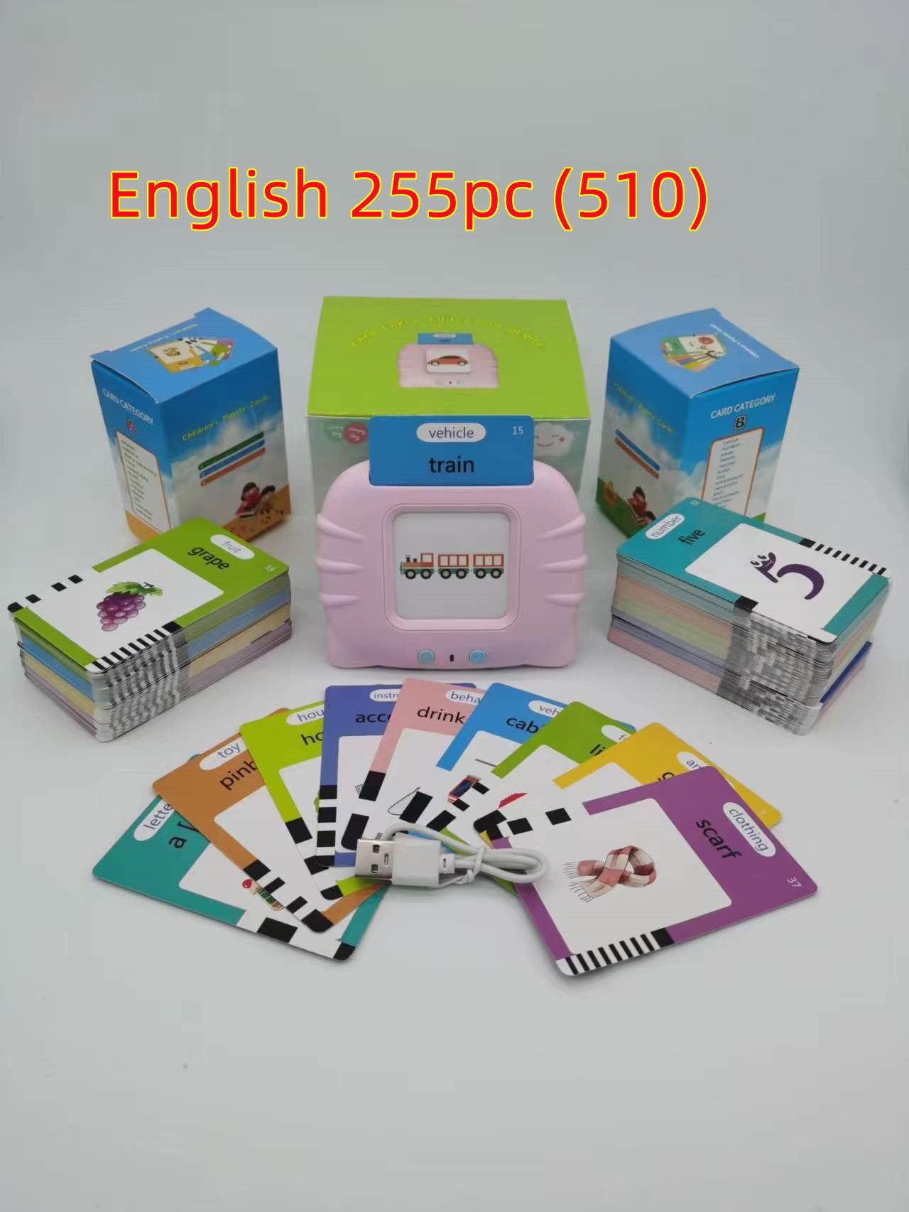 Carte des Lumières Éducation Précoce des Enfants Anglais D'apprentissage Machine