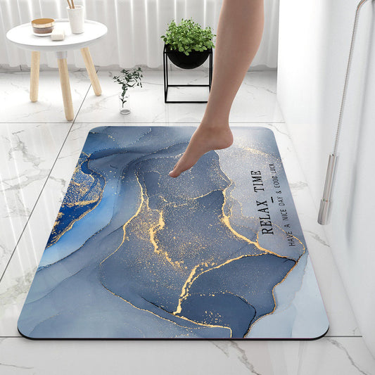 Absorption d'eau de tapis de salle de bains diatome ooze