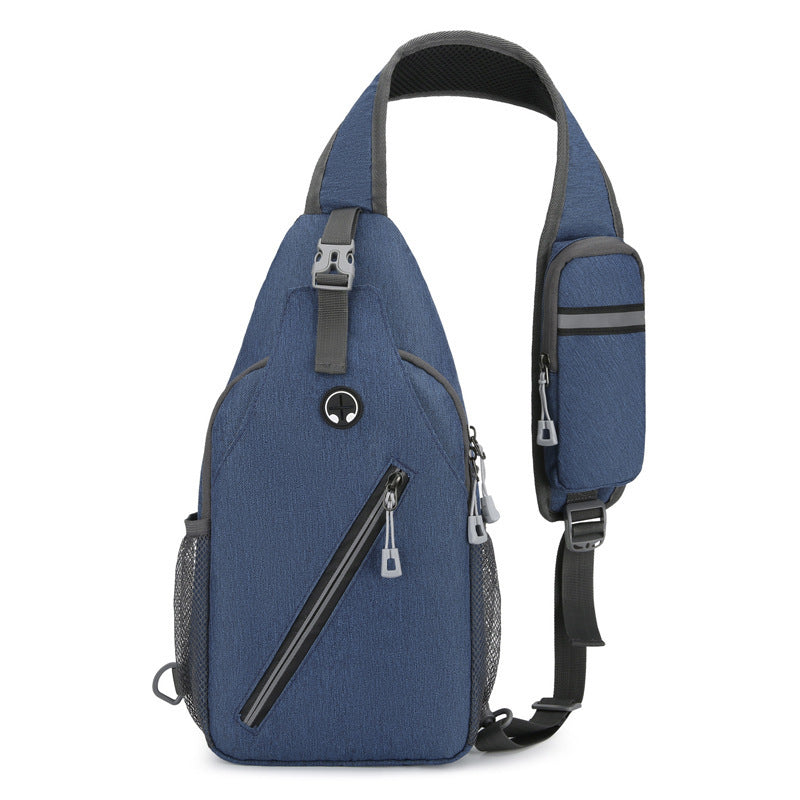 Sac de poitrine simple sac à dos multifonctionnel pour hommes, sac messager de sport décontracté