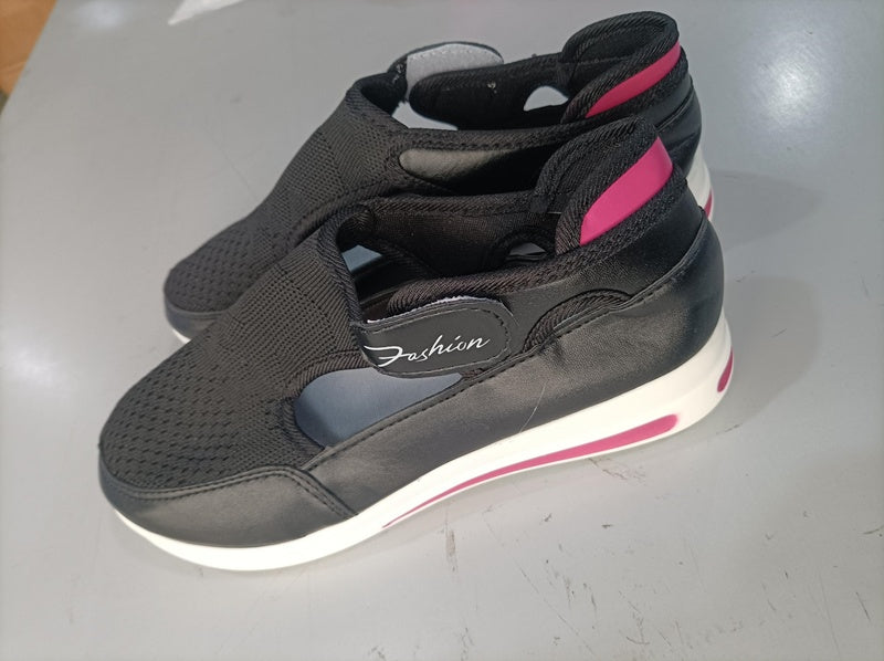 Respirant Casual Chaussures Talon Compensé Plate-Forme Évider Chaussures