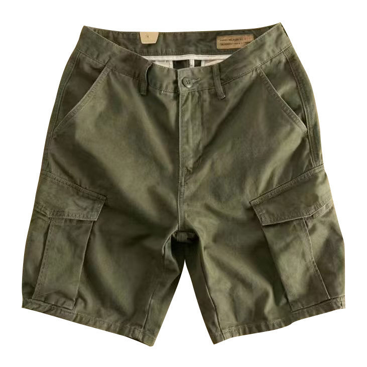 Vêtements de travail décontractés pour hommes, pantalon de cinquième droite assorti avec tout pour été