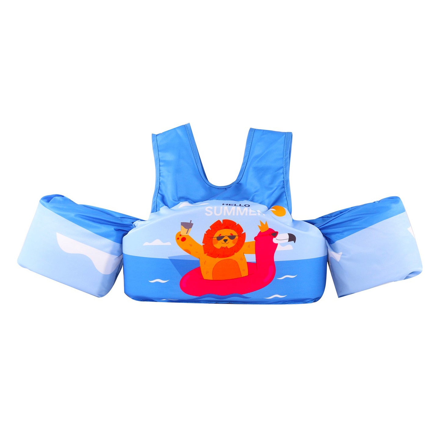 Gilet de bain à bras allongé pour enfants de dessin animé