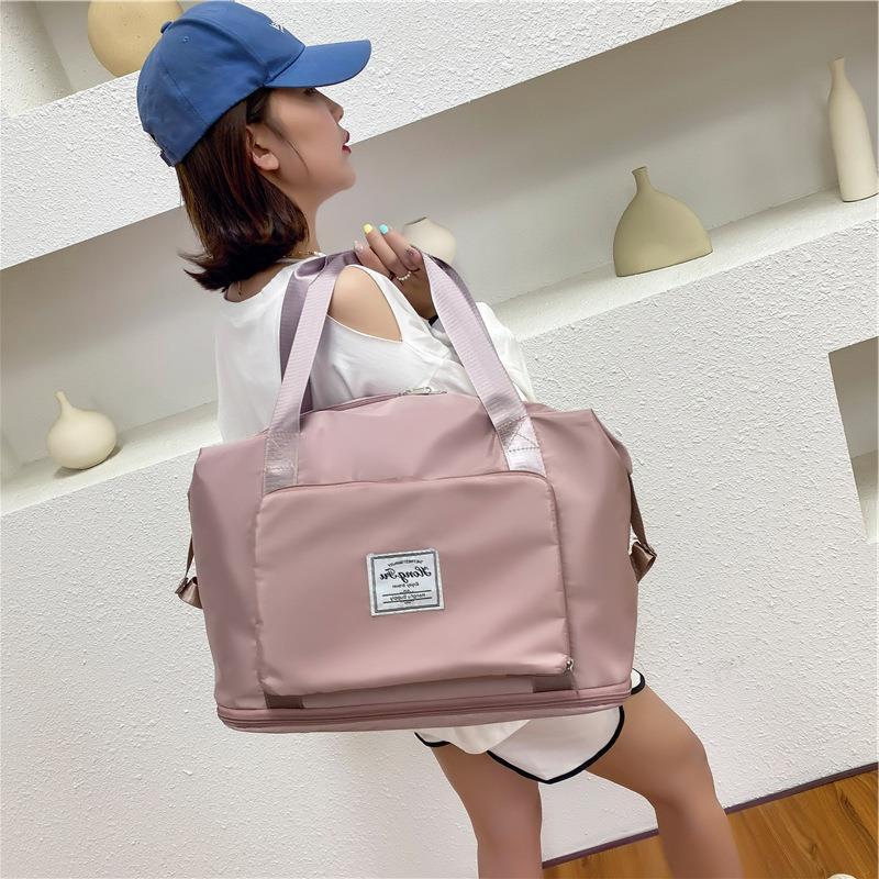 Pliable De Stockage Voyage Sac Étanche Grande Capacité de Remise En Forme Sac Weekender Pendant La Nuit Pour Les Femmes