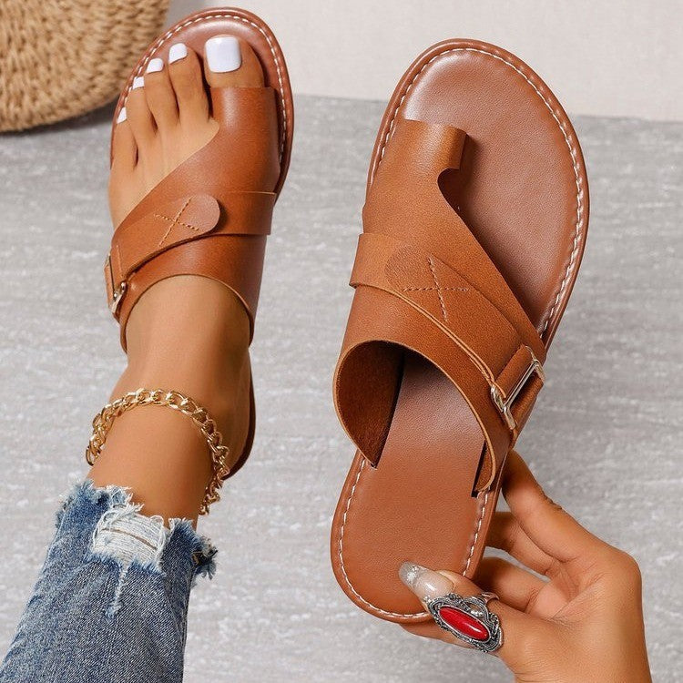 Chaussons de loisirs pour femmes à talon plat à la mode