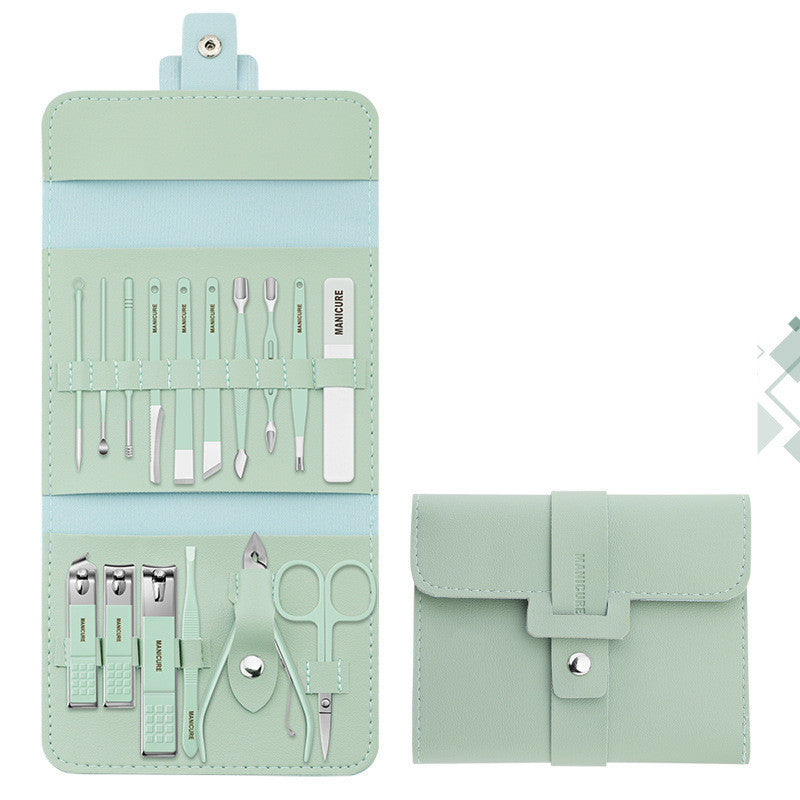Acier inoxydable Couleur 16-pièce Nail Clipper Ensemble