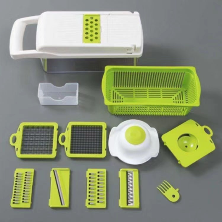 12 dans 1 Manuel Hachoir à Légumes Cuisine Gadgets Hachoir Oignon Cutter Légumes Trancheuse