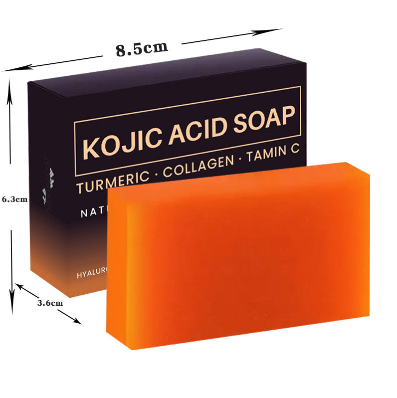 Éclaircissant couleur de peau fait main curcuma savon acide kojic