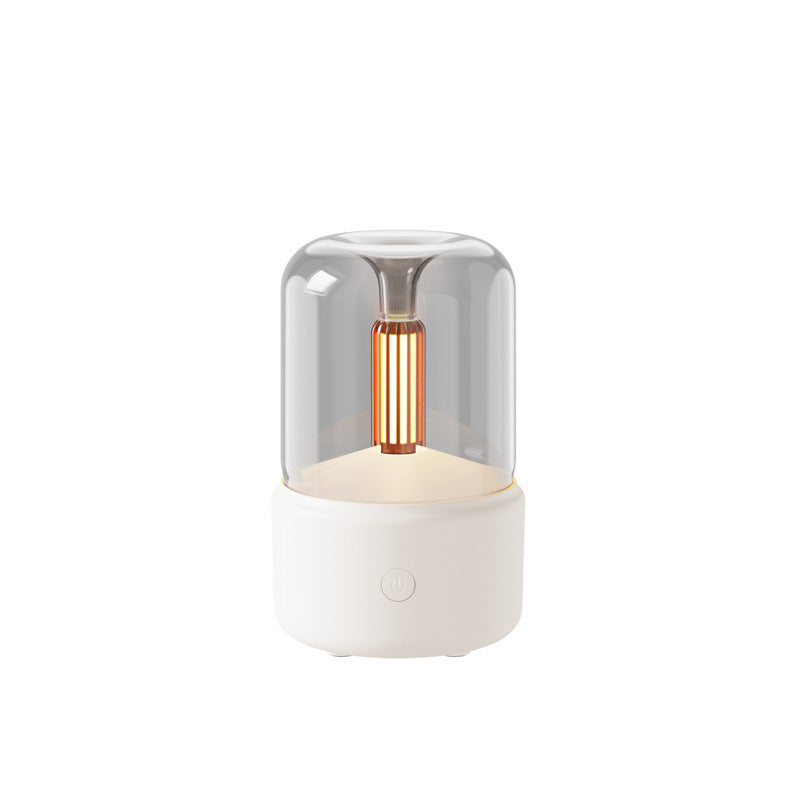 Atmosphère Lumière Humidificateur Aux Chandelles Arôme Diffuseur Portable 120ml Électrique USB Air Humidificateur Cool Mist Maker Fogger 8-12 heures Avec LED Night Light